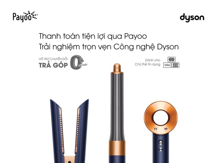 Trải nghiệm tiện ích trả góp qua Payoo khi mua sản phẩm Dyson