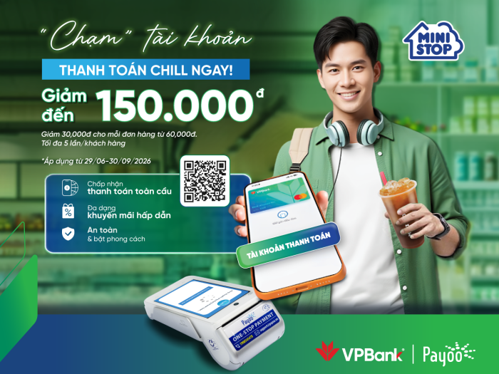 Giải nhiệt mùa hè cùng Ministop! Chạm VPBank NEO giảm ngay nửa giá!